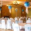 White Wedding Banquet Chair Cover Elastic [21Ba]