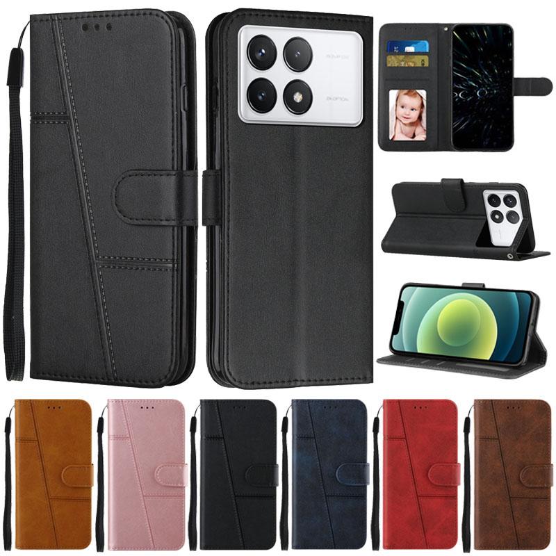 For Xiaomi Poco X6 Pro Case Flip Wallet Book Cover for Coque Xiomi POCO X6 Pro Phone Case PocoX6 X 6 Pro Leather Protective Etui