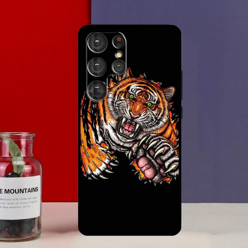 Fashion Animal Tiger Art Funda Case For Samsung Galaxy S25 Ultra S9 S10 S20 S21 FE S22 S23 Plus S24 Ultra Phone Cover