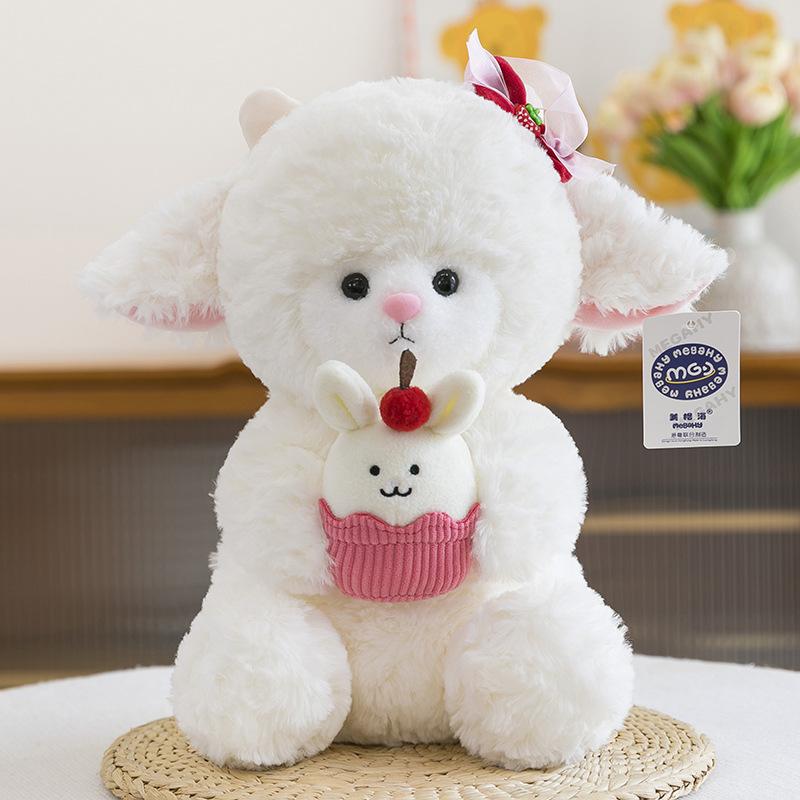 Super Cute Cake Comfortable Little Lamb Plush Toy Wedding Throws Girls Birthday Gift Skirt Sheep Home Decorations