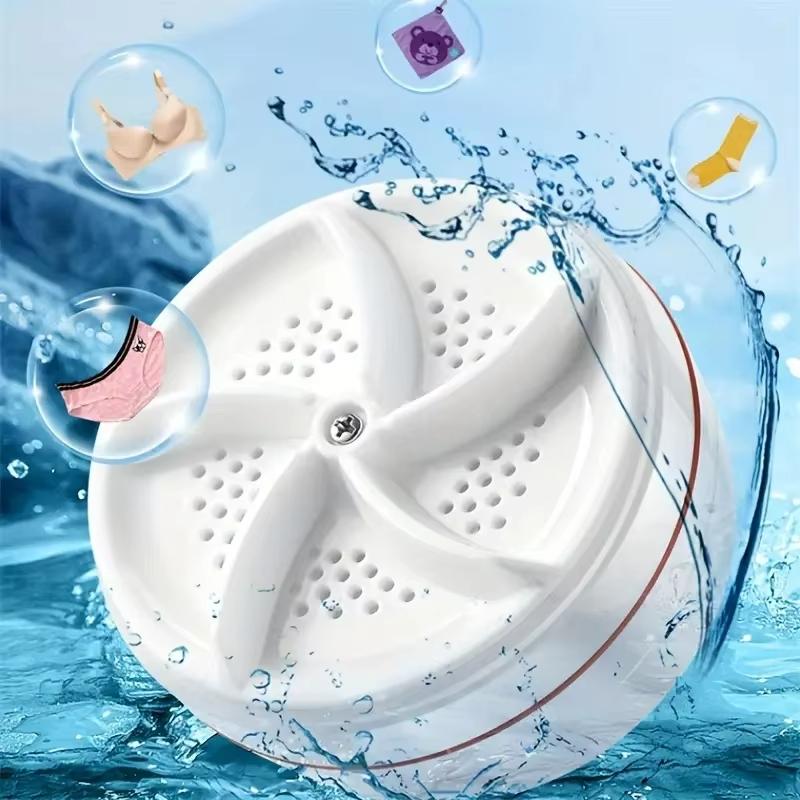 Mini Washing Machine USB Rotating Turbine Portable Washing Machine For Socks Underwear Wash Dishes For Travel Home Business Trip