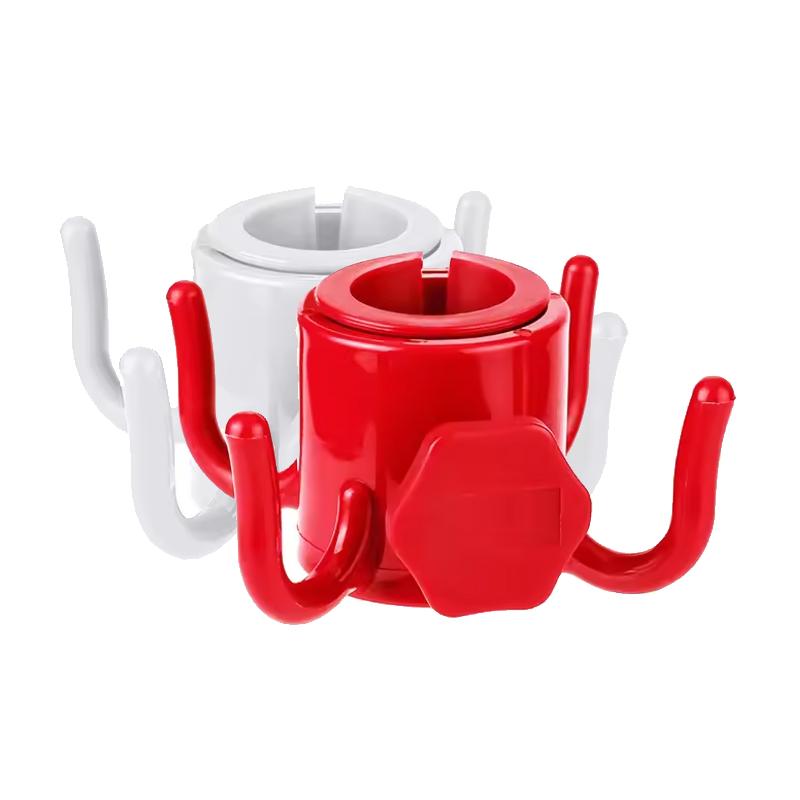 Beach Sunshade Umbrella Hook Hanging Rack Solid Color 4 Prongs Outdoor Camping Trip Clasp For Towels Bags Hats Sunglasses-1/2Pcs
