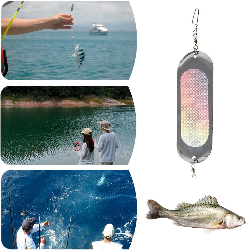 Fishing Flashers Metal Flash Board Rotating Fishing Diver Plate Attract Fish Fishing Dodger Flasher Fishing Accessories