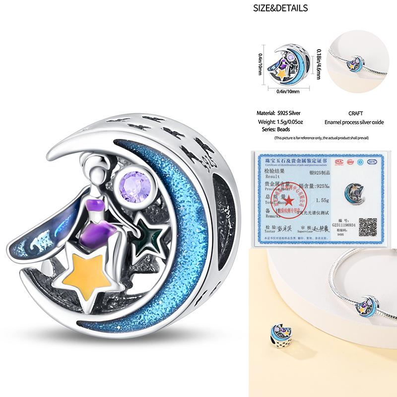 100% Kupfer Perle Elf Blume Fee Zirkon Anhänger Passen Original Armband Anhänger Charms Für Schmuckherstellung