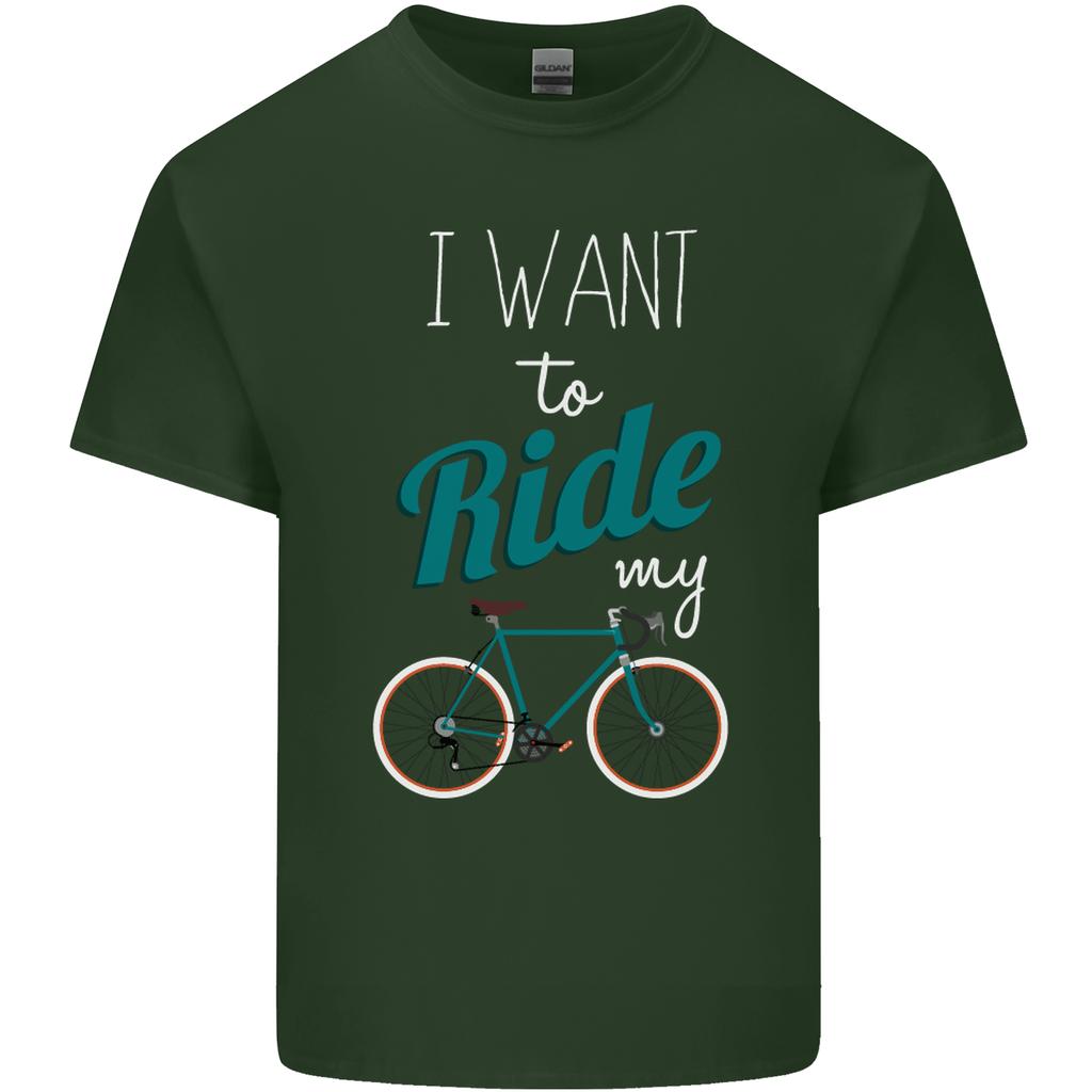 I Want To Ride My Bike Cycling Cyclist Unisexs Light Cotton TShirt