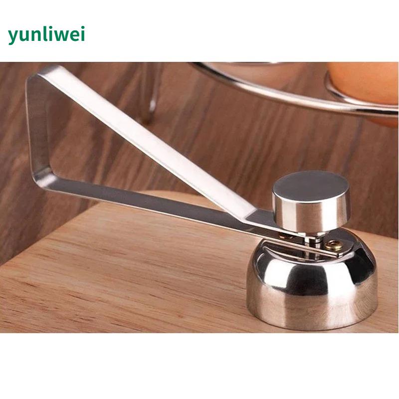 Stainless Steel Egg Scissors Egg Topper Cutter Shell Opener Stainless Steel Boiled Raw Egg Open Creative Kitchen Tools  Rod Egg