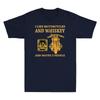 I Like Motorcycles And Whiskey And Maybe 3 People Vintage Men's T-Shirt Black