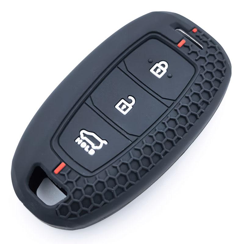 

Silicone Car Remote Key Case Cover For Hyundai Palisade Limited Palisade Sel Elantra Sel Elantra Santa Fe Veloster