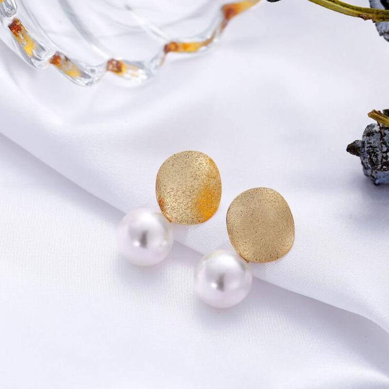 Simulated Pearl Women Dangle Earrings Korean Elegant Crystal Wedding Jewelry Party Gifts Boucles D'oreilles