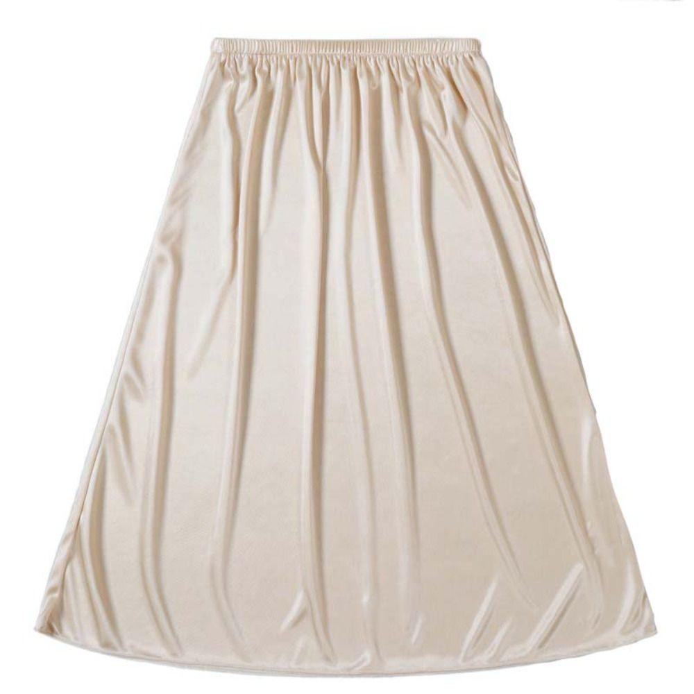 Satin Silk Safety Skirt Petticoat Thin Half Slips Dress Fashion Dress Underskirt Slips Girls