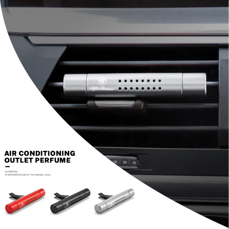 Hub Caps Car Air Outlet Fragrance Clip Air Freshener Auto Accessories For Alfa Romeo Giulietta Mito 159 Giulia Stelvio 156 147 T zw4