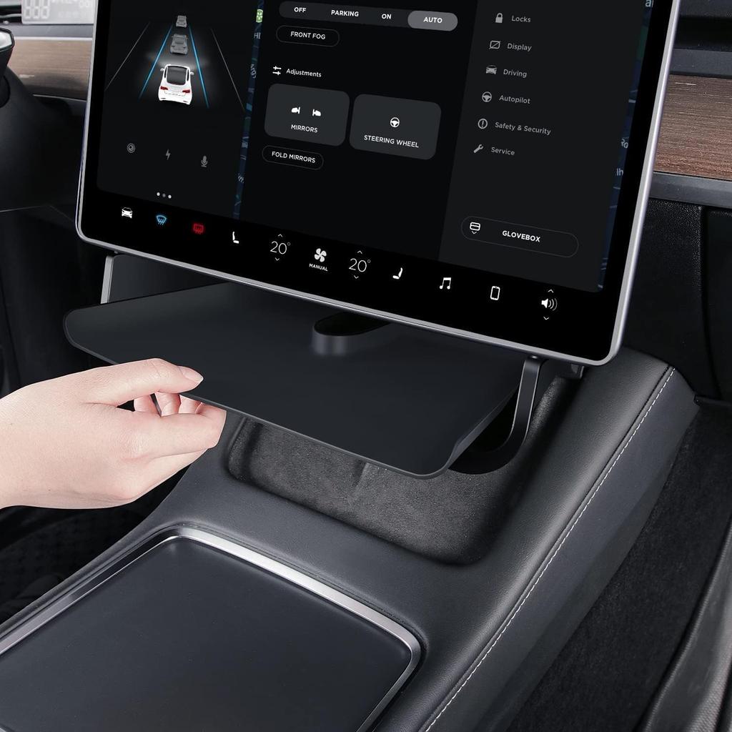Topfit Under Screen Organizer For Tesla Model 3/Y Center Console Storiage Box Tray For Tesla Model Y(Juniper) And Model 3(Highland) Accessories -2026