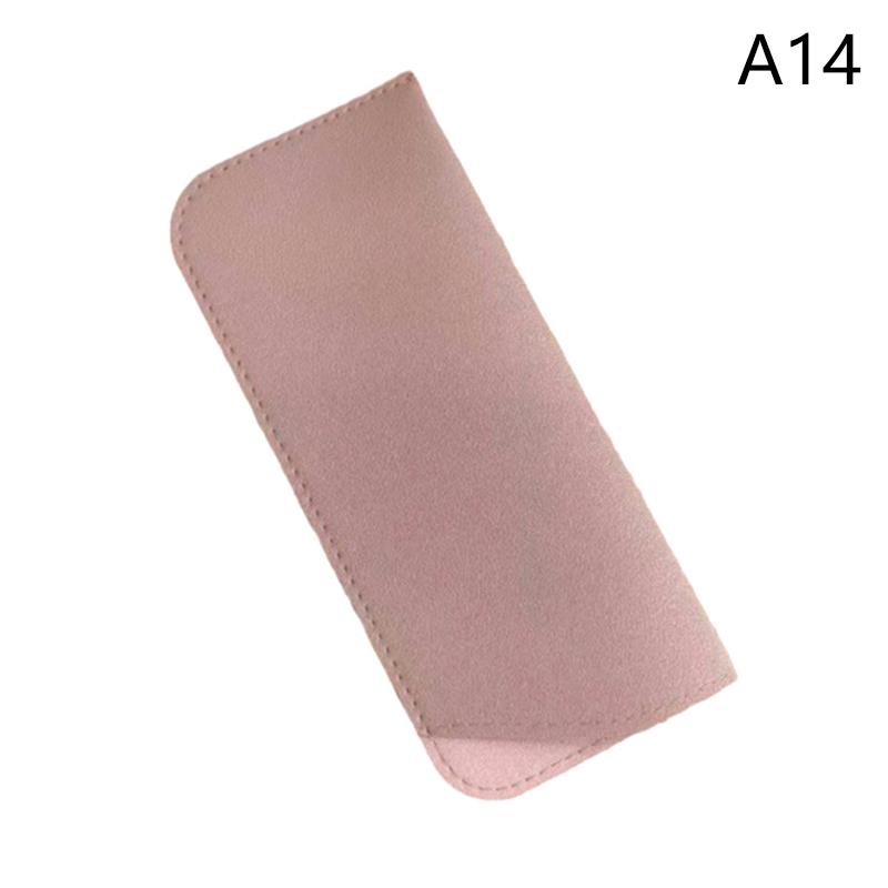 Simple Soft Leather Sunglasses Bag For Women Men Waterproof Reading Glasses Case Dust Storage Bag Eyewear Pocket Accessory