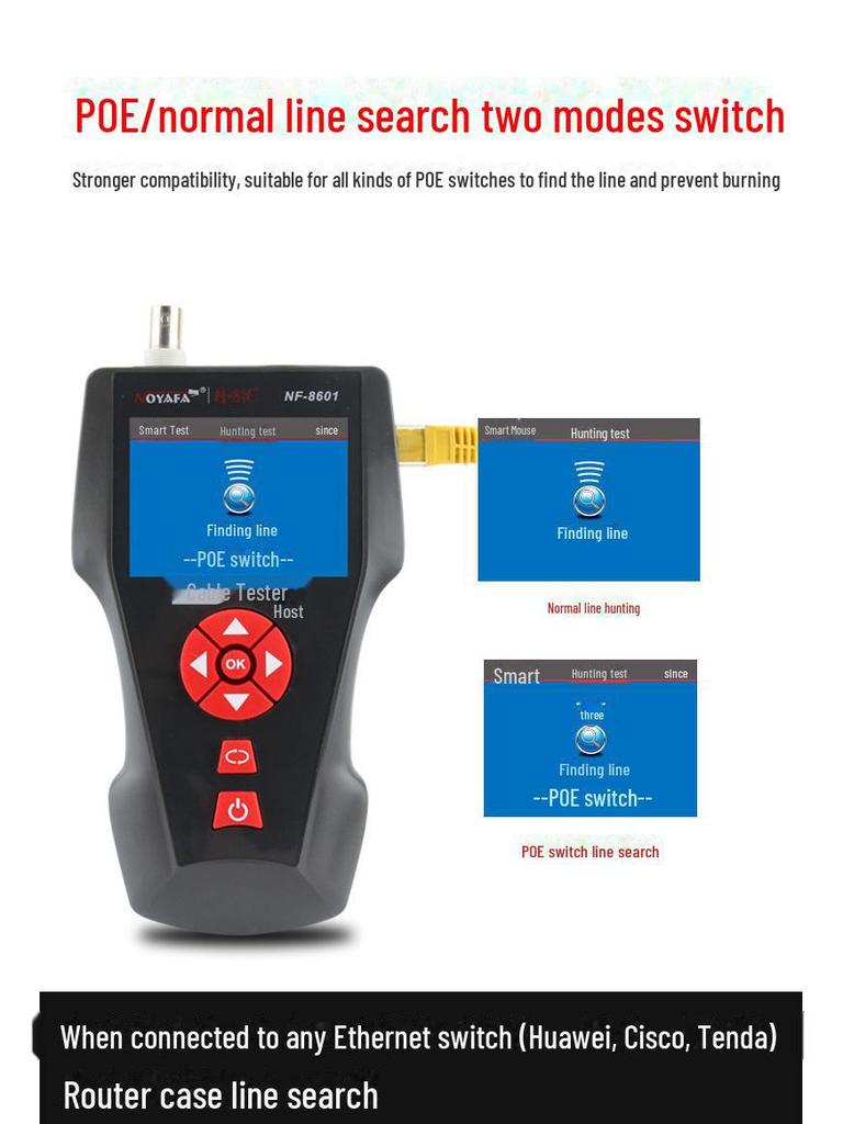 NOYAFA NF-8601W Smart Cable Finder & Breakpoint Detector with Anti-Interference Technology.