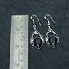 Blue Sapphire Gemstone Handmade 925 Sterling Silver Jewelry Earring
