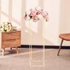Golden Vases Wedding Table Decoration 100 cm High Vase  Metal Column Flower Stand Geometric for Birthday Party Home Decoration