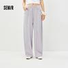 Semir Women's Lace Trim Wide-Leg Casual Pants