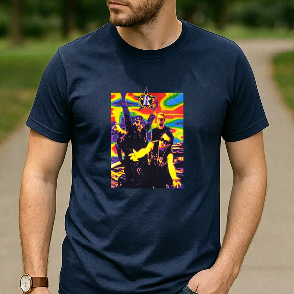 Vintage U2 Band Live Concert Photo Graphic T Shirt Unisex Cotton Short Sleeve Rock Music Fans Casual Tee Festival Merch