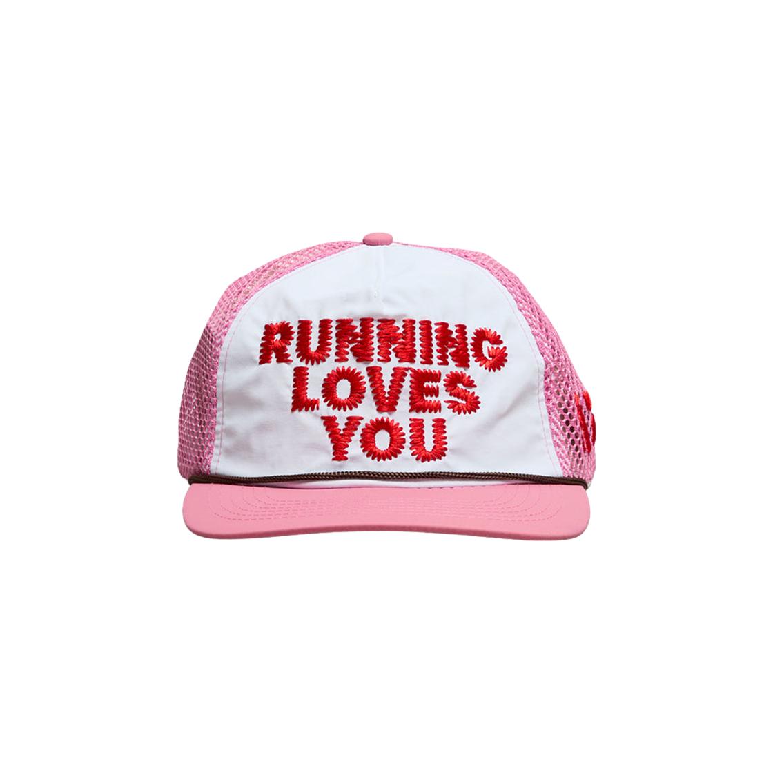 Alex Zono Running Loves You Trucker Hat Pink ONE SIZE розовый