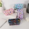 Süßes Schmetterlingsmuster Aufgedruckte Tragbare Aufbewahrungstasche Kosmetiktasche Damen Kulturtasche Schulbedarf Aufbewahrungstasche