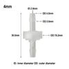 1pcs 3mm To 12mm Plastic White Check Valve Way Non-return Valve Oil Gas Water Air Way Inline Check Valve