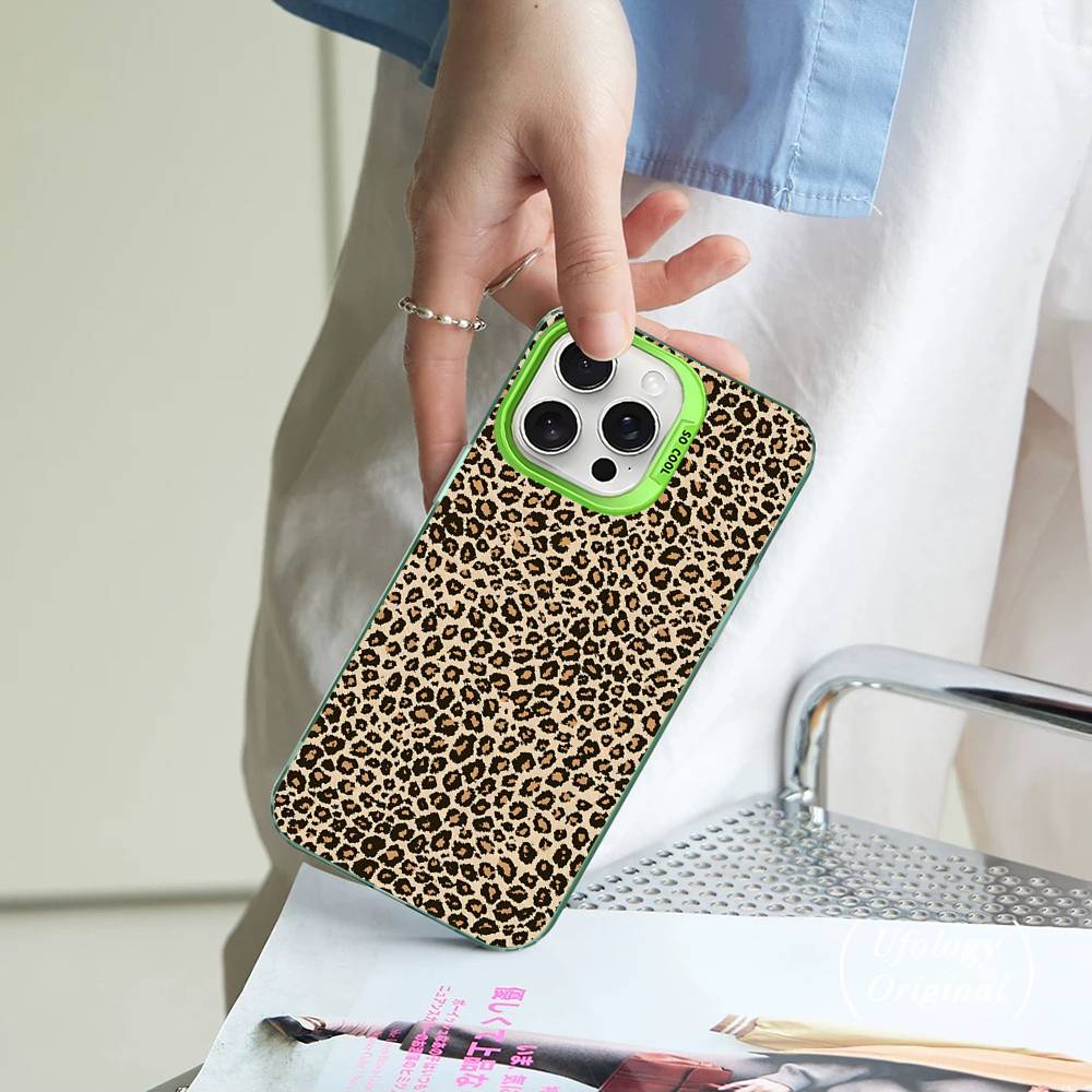 Leopard Cheetah Print Phone Case For IPhone 17Air 16 15 14 13 12 11 Pro Max Plus Color Anti Fall Cover