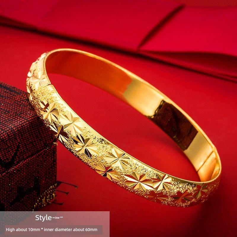 

Браслет из аллювиального золота Женский браслет из искусственного золота Позолоченный открытый браслет Браслет Ювелирные изделия Дракон и Феникс Свадебные украшения для невесты Style one
