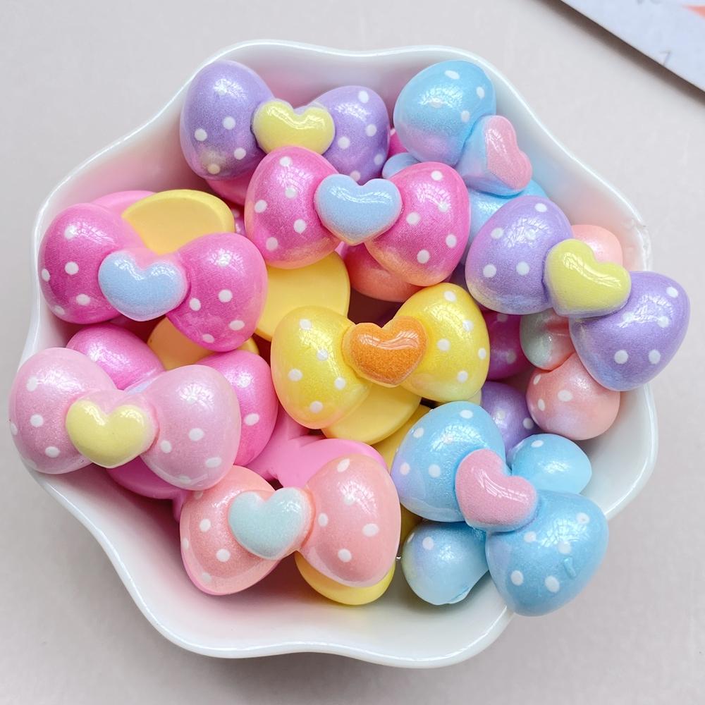 

10Pcs New Cute Resin Cartoon Candy, Bow, Butterfly Series Flat Back Scrapbooking DIY Jewelry Craft Decoration Accessories