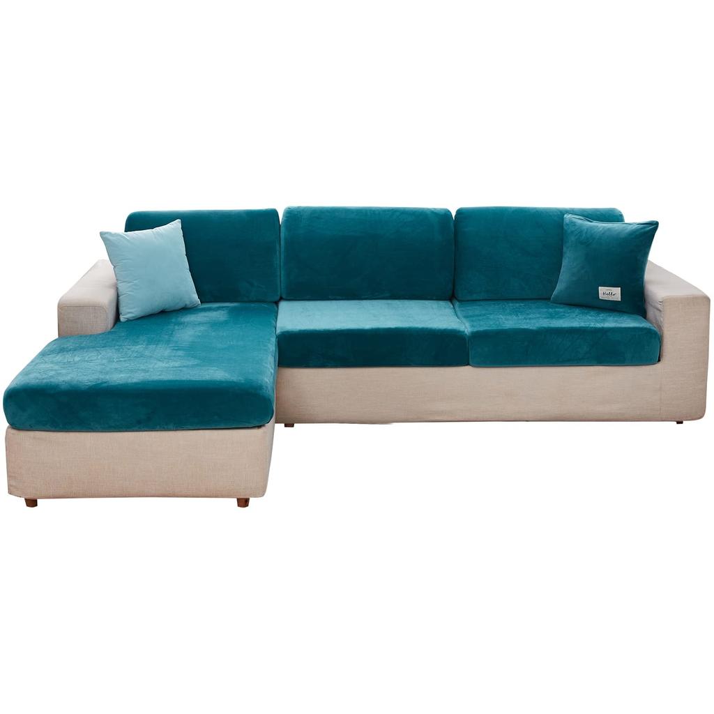 Aksamitna poszewka na kanapę Poszewka na poduszkę Gruba żakardowa solidna miękka rozciągliwa Sofa narzuty Funiture Protector