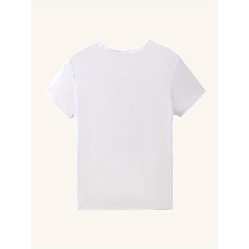 European Size Plus Size Women'S Printed Casual Round Neck Short Sleeve Top