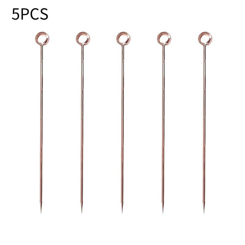 5-10Pcs Creative Stainless Steel Cocktail Picks Martini Picks Juice Decoration Picks Bar Bartending Tools Kitchen Accessories
