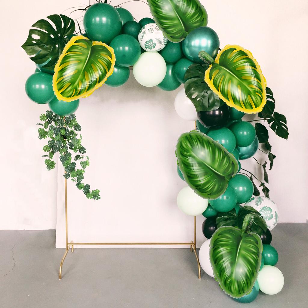 Turtle Leaf Banner Hawaii Party Decoration Happy Summer Birthday Party Garland Safari Jungle Theme Dinosaur Theme Party Decors