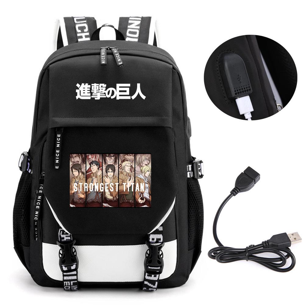 Animation Peripheral Student School Bag Large Capacity Computer Bag Outdoor Backpack
