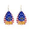 10 Pairs Earrings Flag Patriotic Women 250th Anniversary Red White Blue Lightweight Earrings Celebration Jewelry Gift Wholesale