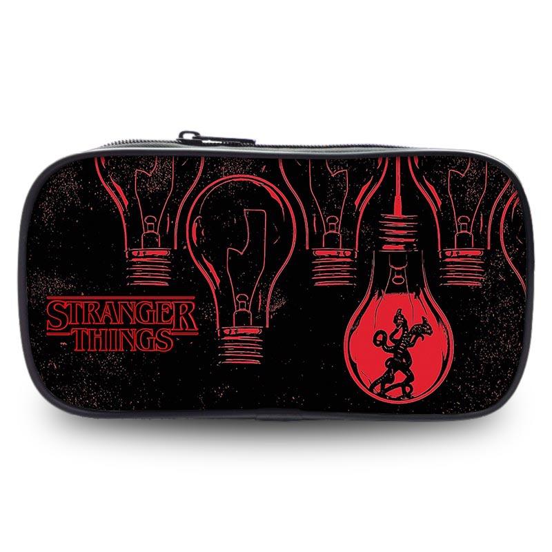 Stranger Things Student Pencil Case Large Capacity Single Layer Stationery Box Stationery Bag Storage Bag Environmentally Friendly And Portable