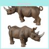 Wildes afrikanisches Nashorn Modell Sammlerspielzeug Für Bildungszwecke und zum Lernen für Kinder