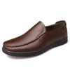 Men Shoes New Top Layer Cowhide Men Simple Versatile Breathable Casual Leather Shoes Driving Shoes