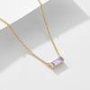 925 Sterling Silver Birthstone Pendant Necklace - Simple, Fashionable Clavicle Necklace for Women