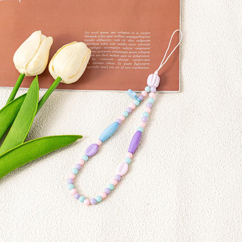 Bunte Sternperlen Handykettenhalter Für iPhone Für Samsung Huawei Xiaomi Handy Umhängeband Seil Taschen Dekoration Schlüsselanhänger