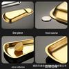 Zhishi Nordic Gold Stainless Steel Fan-Shaped Serving Tray