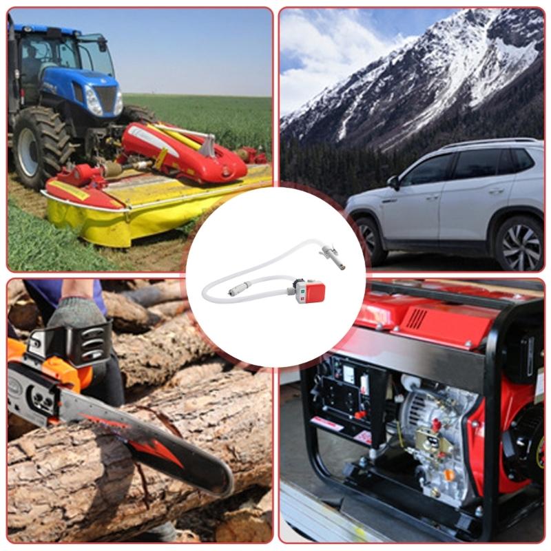 Gas Diesels Pump Auto Stop 9.08L/Min Flow Battery/USB Powered 51Inch Hose Universal Adapters For Fuel Transfer