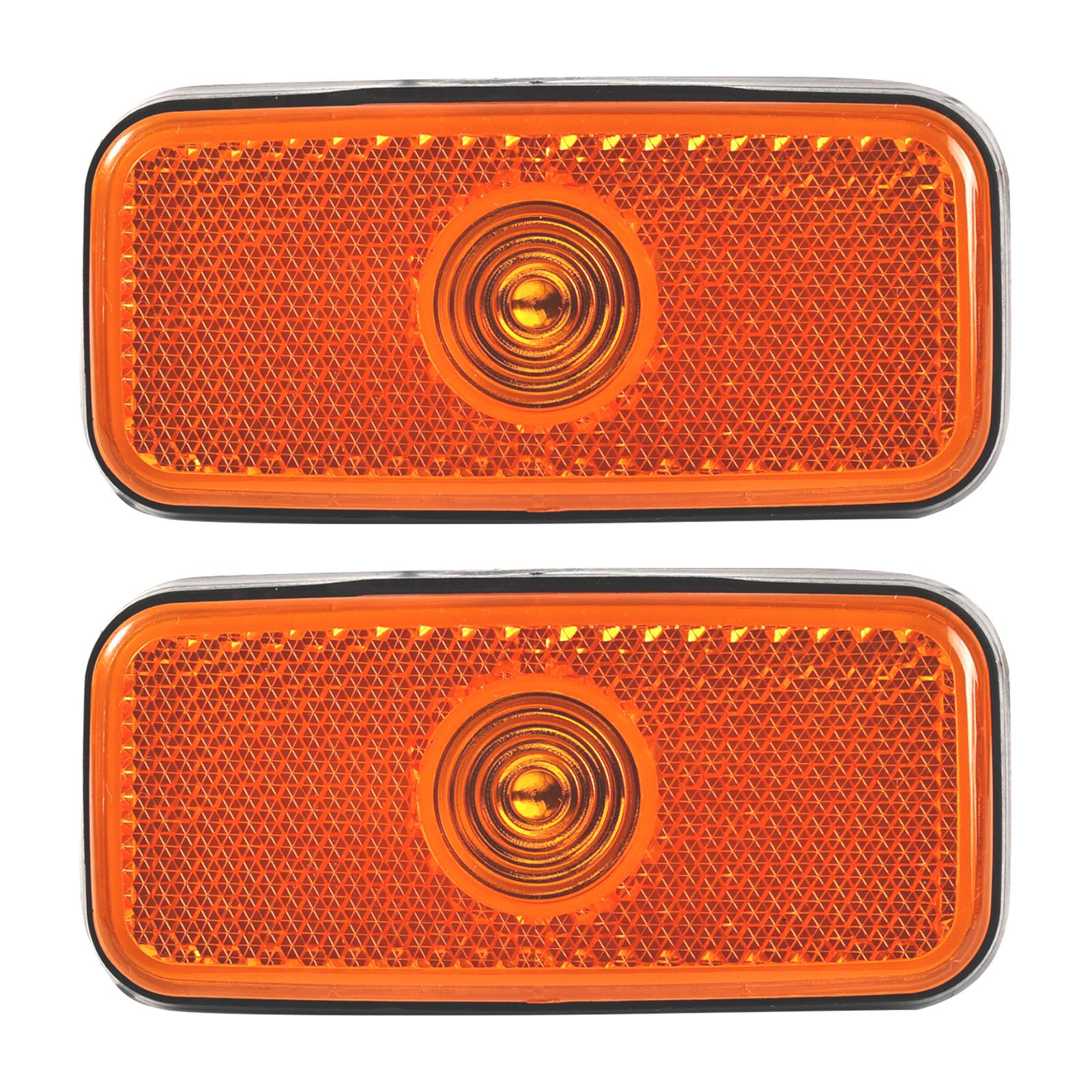 

2X Автомобильный желтый боковой габаритный фонарь с отражателем, крышка линзы 1671689 для Ford Transit MK6 2006-2013/MK7 2000-2006 VYC155034AC оранжевый