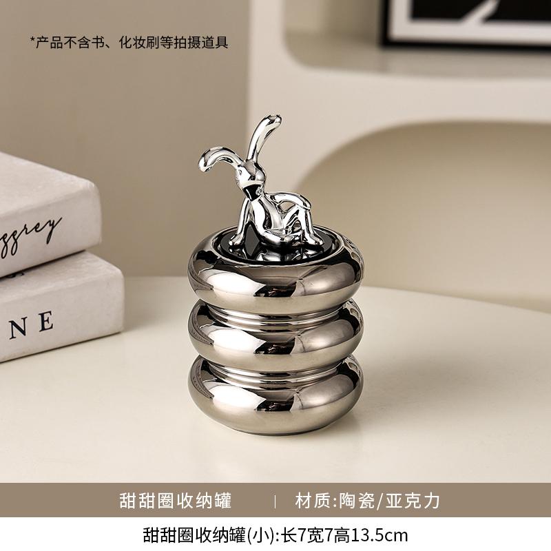 European-style Ceramic Household Cotton Swab Jar Creative Portable Toothpick Box Toothpick Tube Storage Cotton Swab Canister