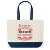 Tote bag - PLANETEE - Aide Soignante Superwoman - fond bleu - coton 40x45 cm - fabriqué en France