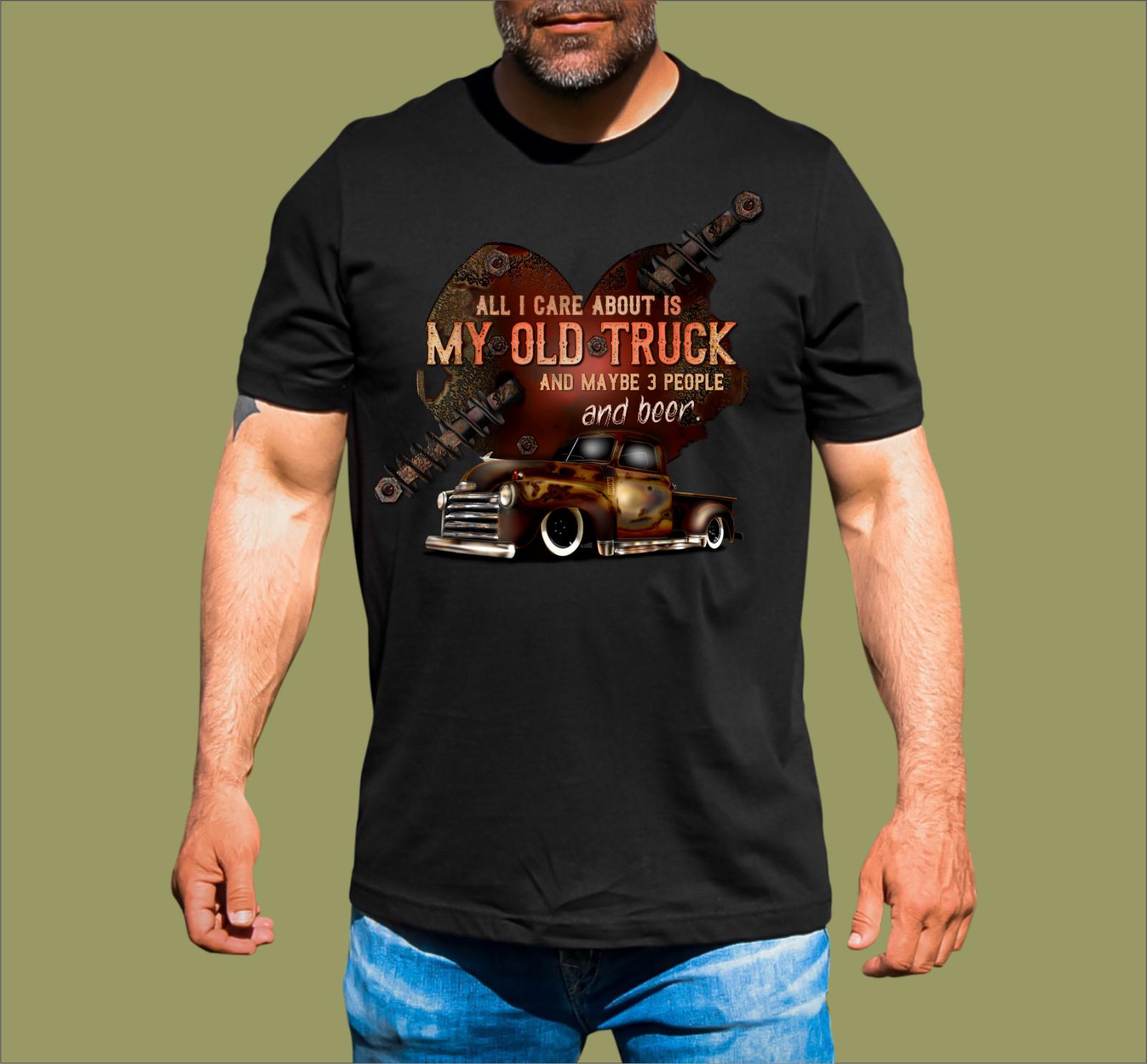RAT ROD CHEVY TRUCK T-SHIRT XL