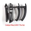 Suitable for  LHD or RHD Cars Interior Plastic Door Pull Handle with Leather Handle Cover 7pcs Full Set for BMW X5 X6 E70 E71 E72