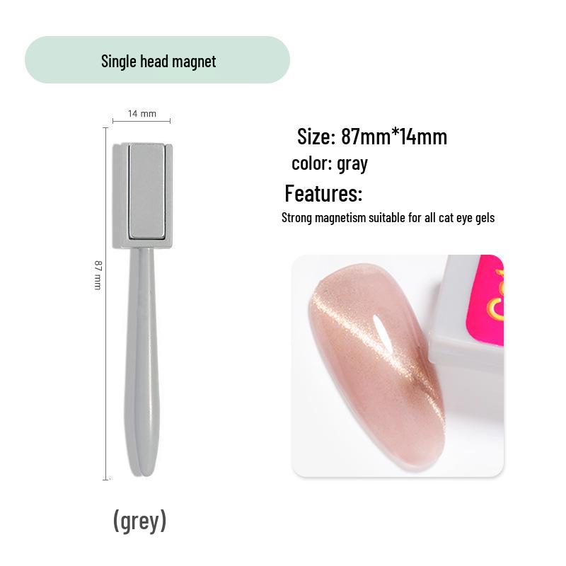 Double-Head Cat Eye Nail Art Magnet – Multifunctional Cylinder for Fancy Effects