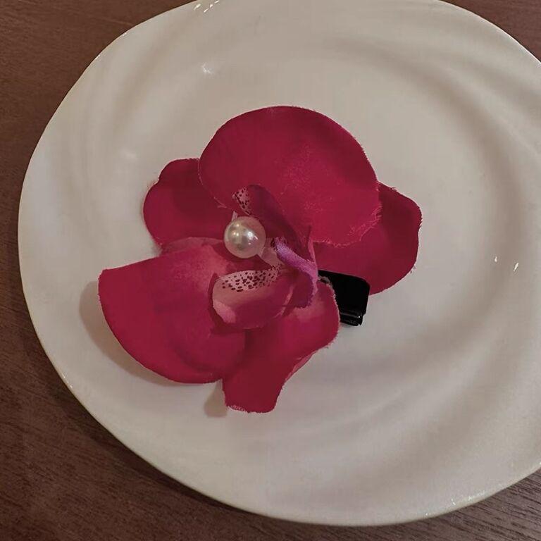 

В этом мире, Ношение цветочного банта, Заколка для края в виде цветка орхидеи, Женская атмосфера, Сфотографируйтесь, Заколка для челки, Головной убор для отпуска на море