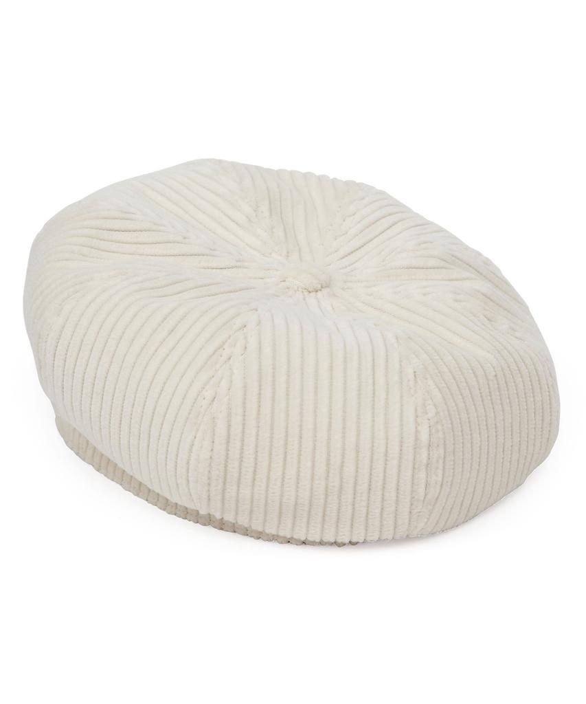 Eondeokeonteulolseutyudio Corduroy Beret Bread Beret / H Cord / Milk