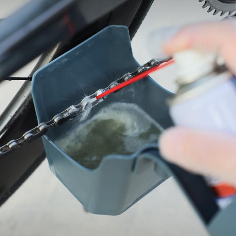 Motorrad Fahrrad Öl Schmutz Aufbewahrungsbox Mit Abnehmbarer Kette Reinigungsöl Spritzschutz Werkzeug Einfache Reinigung Und Wartung